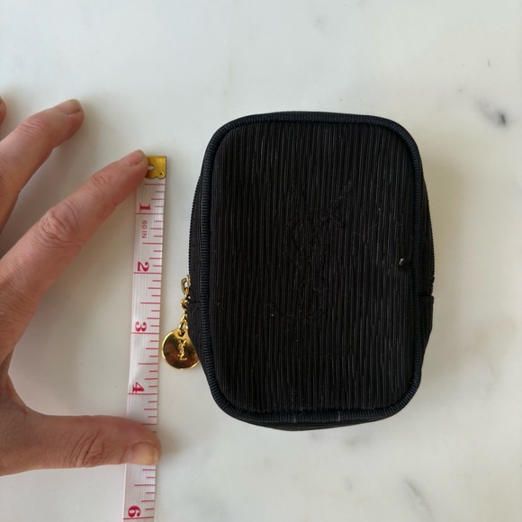 YSL Black Cosmetic Pouch Vintage - Picture 7 of 15